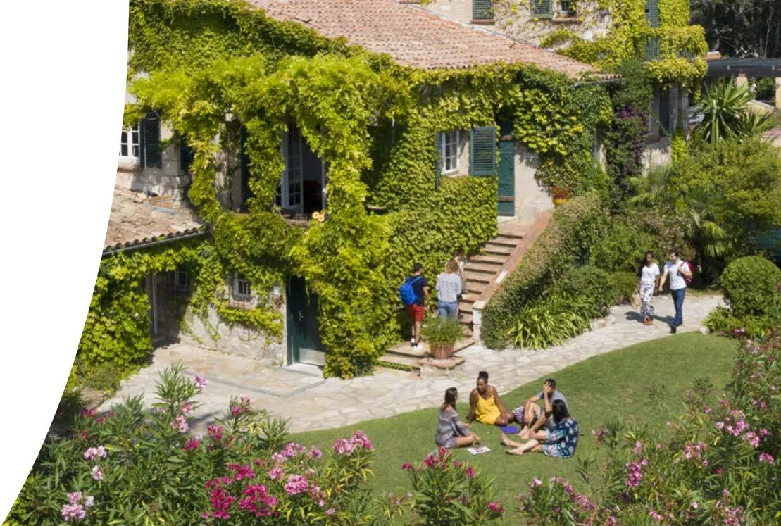 Campus and coastline in Antibes