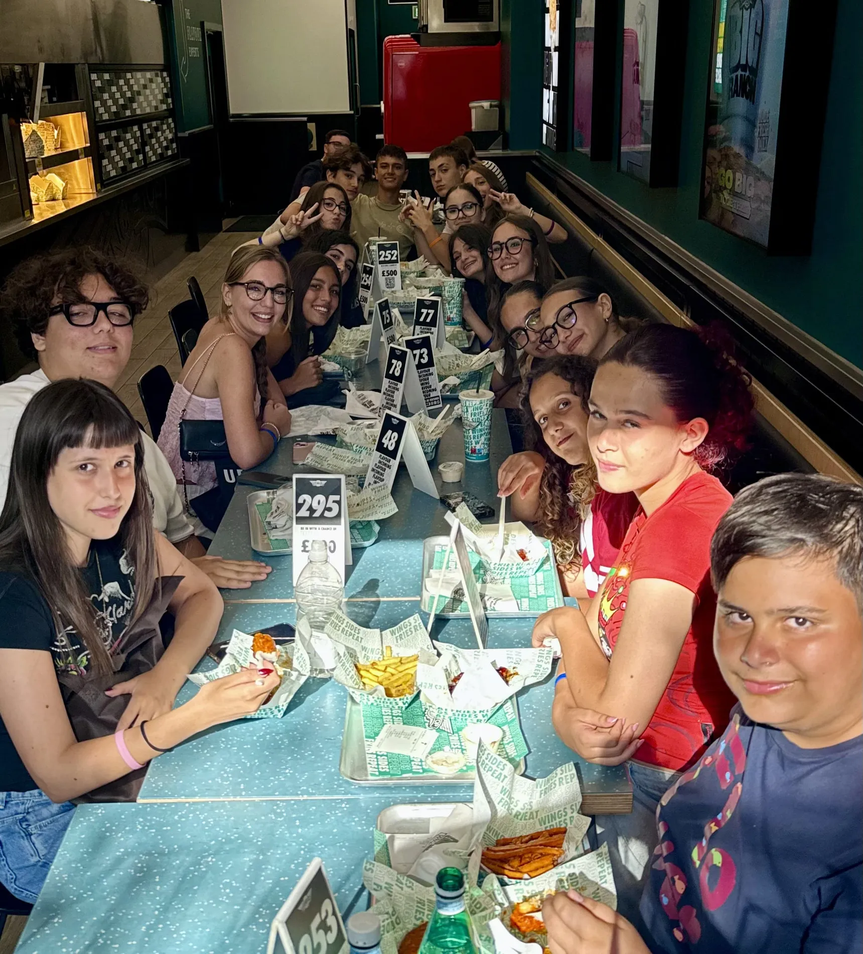 Group dinner during the stay