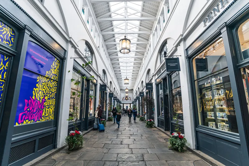 La galería del mercado cubierto de Covent Garden, en Londres