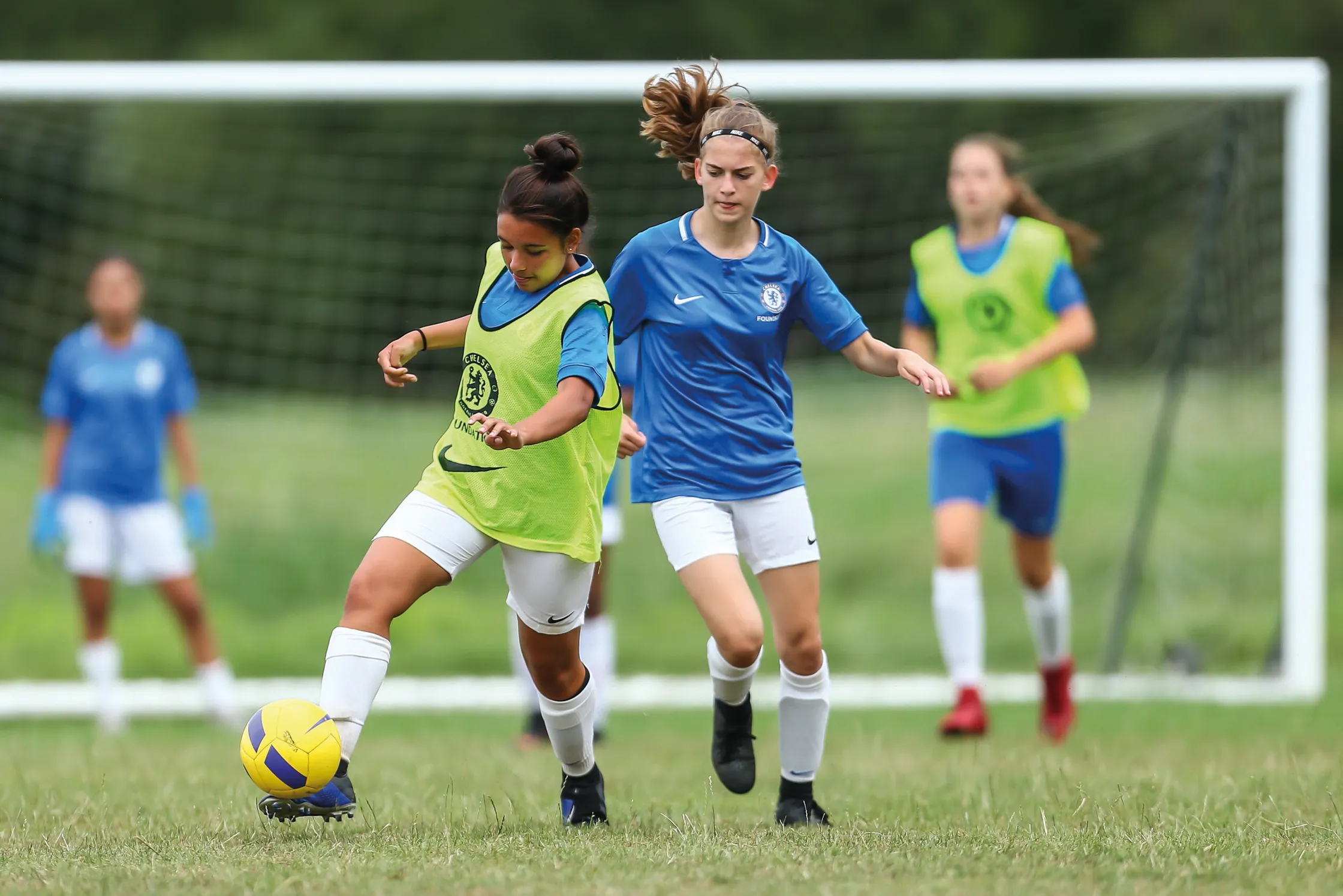 Sessione di allenamento della squadra femminile