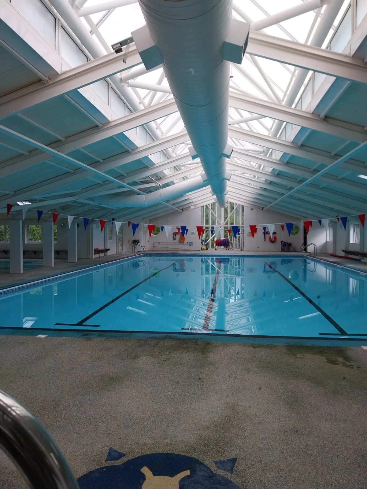 The campus indoor swimming pool