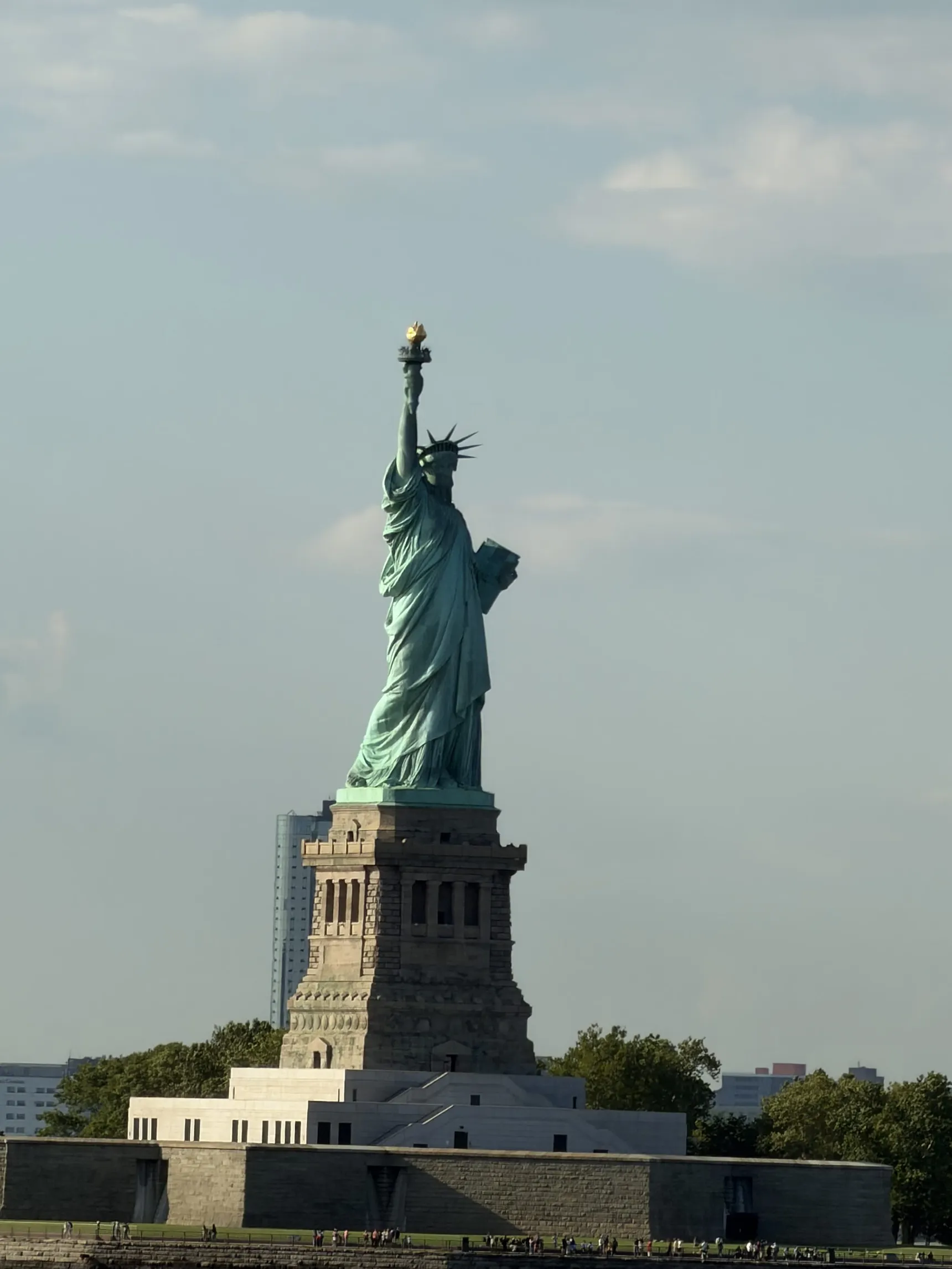 The Statue of Liberty seen from the ferry