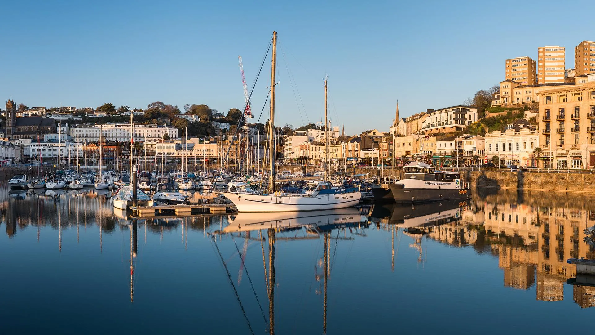 Torquay bay, on the Devon coast